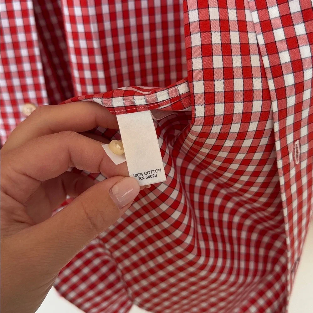 Banana Republic Red Gingham Men's Shirt